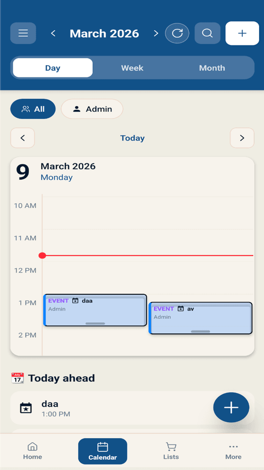 Family Calendar screenshot 1